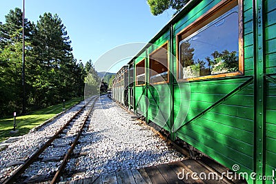 Old train wagon in station