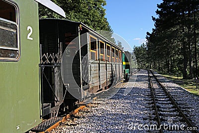 Old train wagon in station