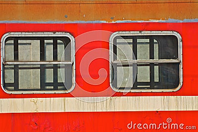 Old train windows