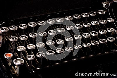 Old typewriter, deadline text