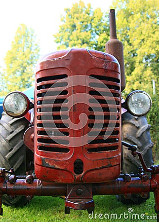 Old veteran tractor