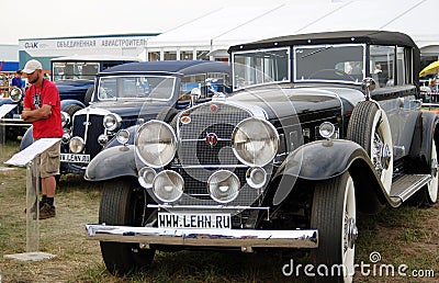 Old vintage cars shown at exhibition