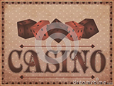 Old vintage casino background