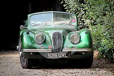 Old vintage jaguar car