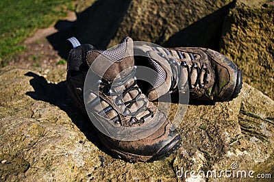 Old walking shoes