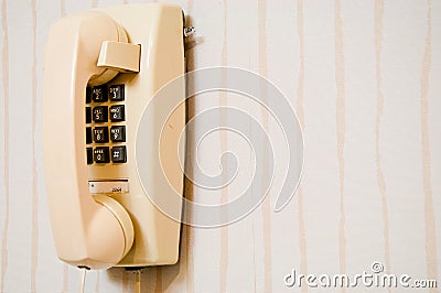 Old Wall Mounted Telephone.