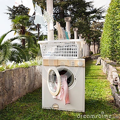 Old washing machine