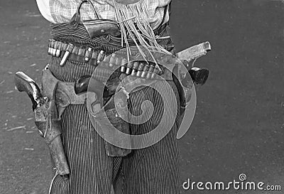 Wild West Outlaw Cowboy Guns and Holster