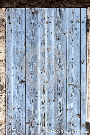 Old window shutters, for ever closed, the house is abandoned. Close-up 