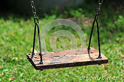 Old wood swing