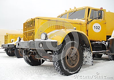 Old yellow truck