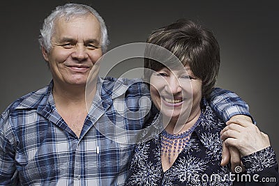 Older couple - smiling seniors
