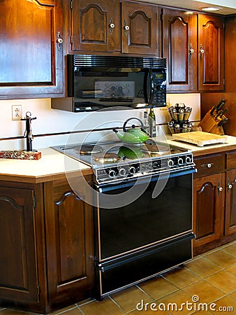 Older kitchen and stove