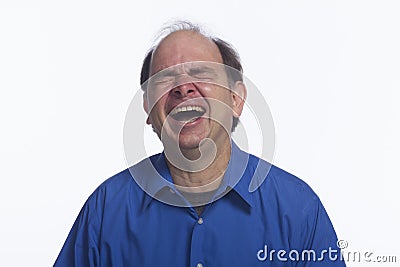 Older Man Laughing Hysterically, Horizontal Stock Photos - Image: 33579833