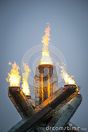 Olympic flame in Vancouver