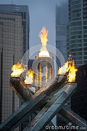 Olympic flame in Vancouver