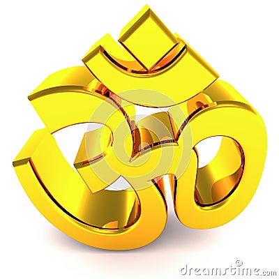 Om Hindu Religious Symbol Stock Images - Image: 24560994