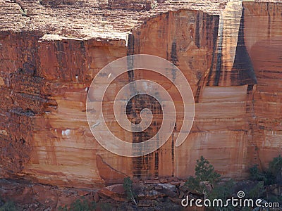 One of the walls of the Kings canyon