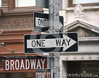 One Way Sign