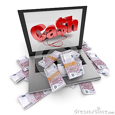 Online cash, Euros