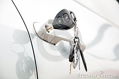 Open car door by key