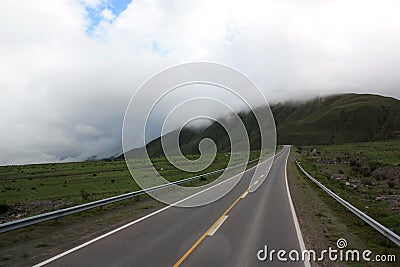 Open road in Argentina