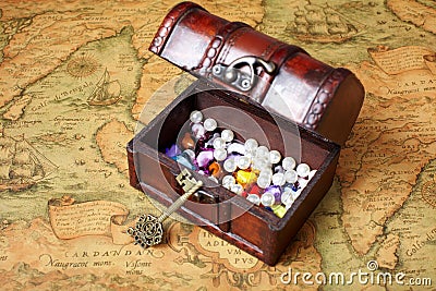Open treasure box