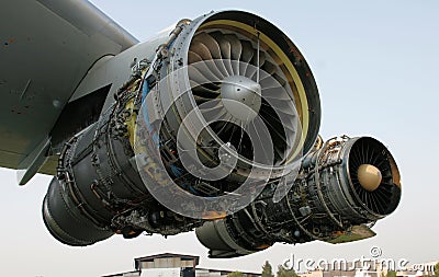 OPENED TWO AIRCRAFT ENGINE