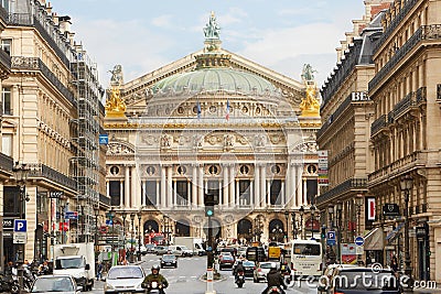 The Opera Garnier building in Paris