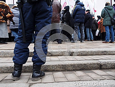 Opposition rally in Lugansk