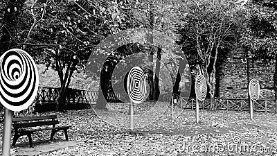 Optical illusions at Aristotle Park