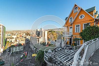Orange House Overlooking Valparaiso