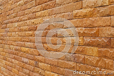 Orange slate stone wall for pattern and background