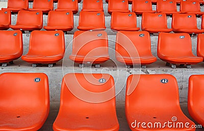 The orange stools