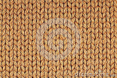 Orange wool fabric