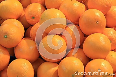 Oranges in Food Market in Valencia