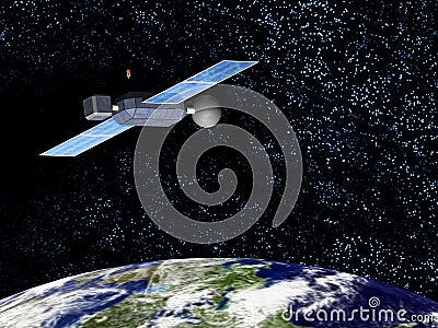 Orbiting satellite