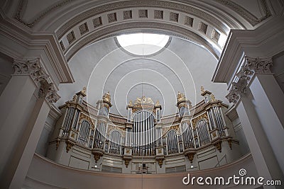 Organ inside the cathedral of Helsinki (Tuormokirkko) - Finland