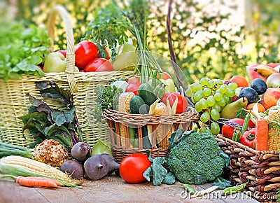Organic fruits an vegetables