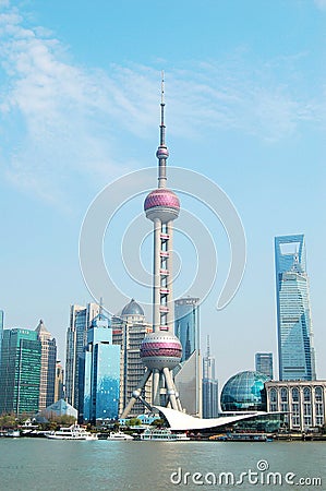 The Oriental Pearl Tower in Shanghai