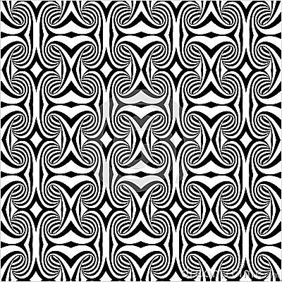 Ornamental Seamless Swirl Pattern Vector
