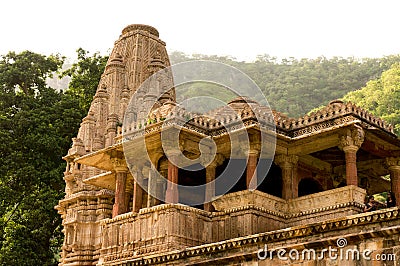 Ornate Indian temple at Bhangarh