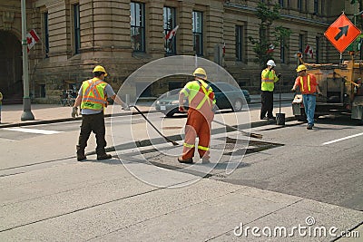 Ottawa Canada Street Repair Crew