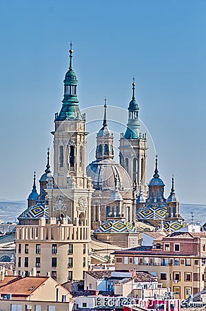 Our Lady of the Pillar Basilica at Zaragoza, Spain