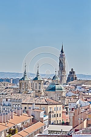 Our Lady of the Pillar Basilica at Zaragoza, Spain