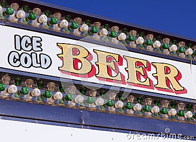 Outdoor Carnival Festival Ice Cold Beer Concession