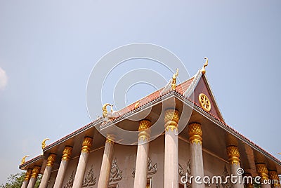 Outdoor design temple in thailand