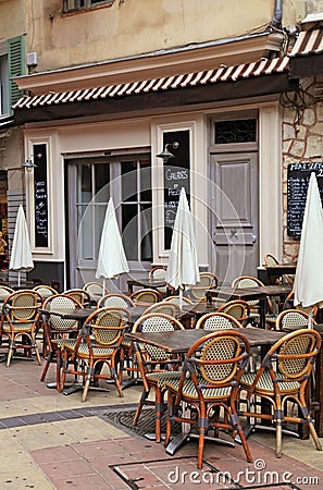 Outdoor french cafe