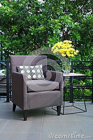Outdoor patio seating