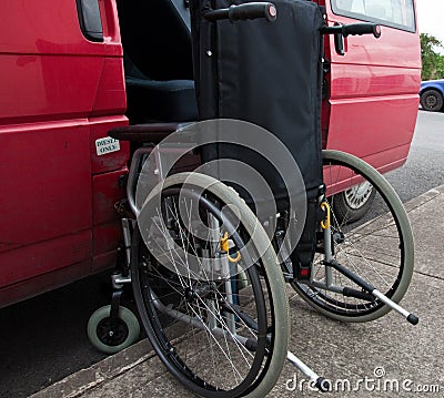 Outdoor wheelchair access to transport patient